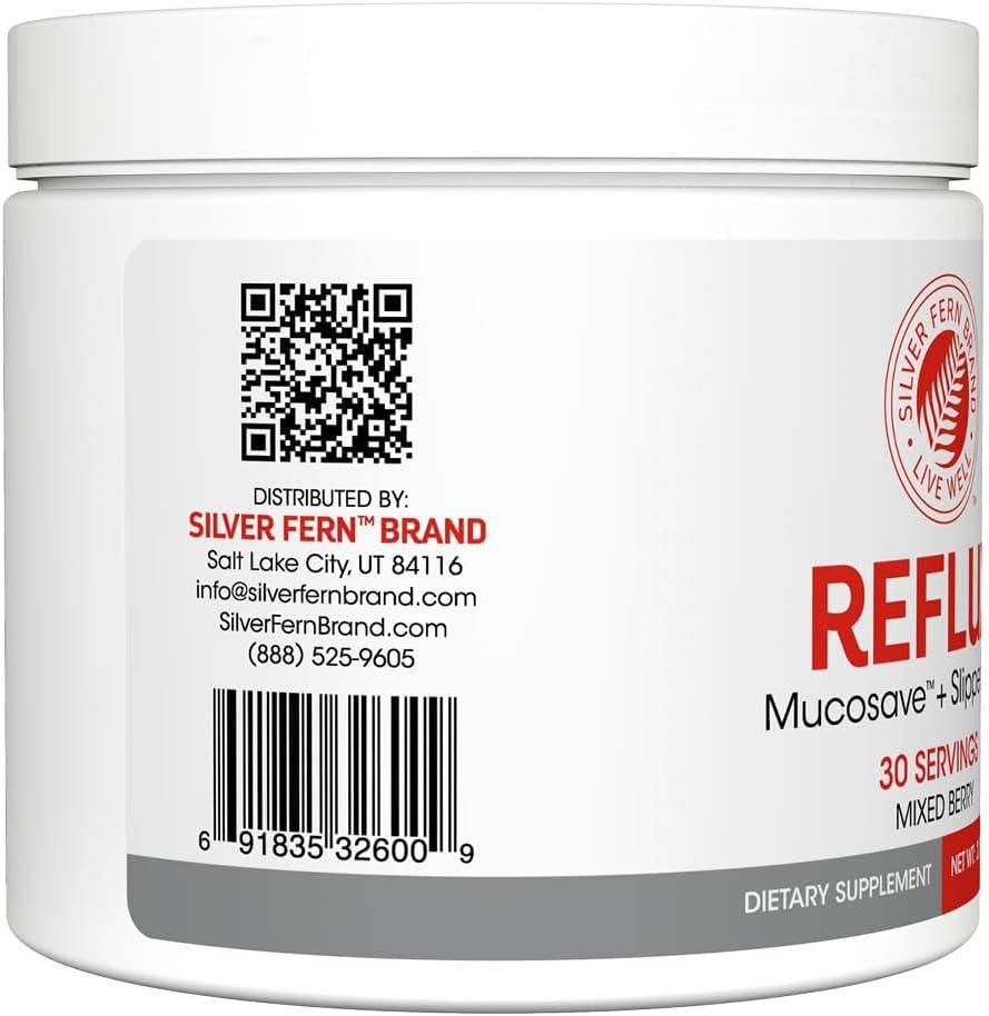Reflux - Digestive Supplement - Each Tub = 30 Scoops = 30 Servings - Mucosal Support for Acid Issues - with Mucosave FG and Slippery Elm Bark (1 Tub) 5
