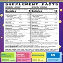 Magnesium Glycinate Gummies for Adults & Kids 4+, Sugar Free Magnesium Bisglycinate Supplement 400/200mg with B6D3, 5HTP, L-Theanine for Sleep & Relaxation, Brain, Muscle, Melatonin Free Gummies,1Pack 4