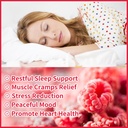 90 CT Magnesium Glycinate Gummies 1000mg - Sugar Free Magnesium Potassium Supplement with Vitamin D, B6, CoQ10 for Calm Mood & Sleep Support - 90 Raspberry Gummies 6