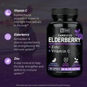 Zeal Naturals Max Strength Elderberry Capsules + Zinc + Vitamin C | 500mg for Immune System Support with Black Sambucus Elderberry | 100 Count | 3-in-1 Immune Support for Adults 4