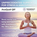 Tesseract Medical Research AnaQuell QR, Stress Relief & Mood Support Supplement, Quick Release L Citrulline & Anandamide, Helps Manage Anxiousness, 45 V-Caps, Size Exclusive to 3