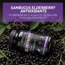 Zeal Naturals Max Strength Elderberry Capsules + Zinc + Vitamin C | 500mg for Immune System Support with Black Sambucus Elderberry | 100 Count | 3-in-1 Immune Support for Adults 5