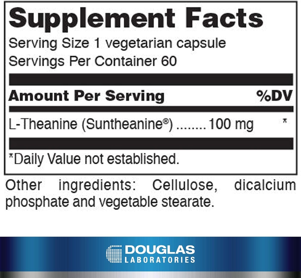 Douglas Laboratories L-Theanine | Promotes a Feeling of Calmness | 60 Capsules 3