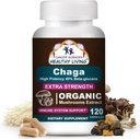 Cancer Sciences Chaga Wellness Mushrooms Supplement, USDA Certified Organic Mushroom Extract, Extra Strength 1,500 mg, High Potency 40% Beta-Glucans, Immune Support, Gut Health, Antioxidant, 120 Caps 2