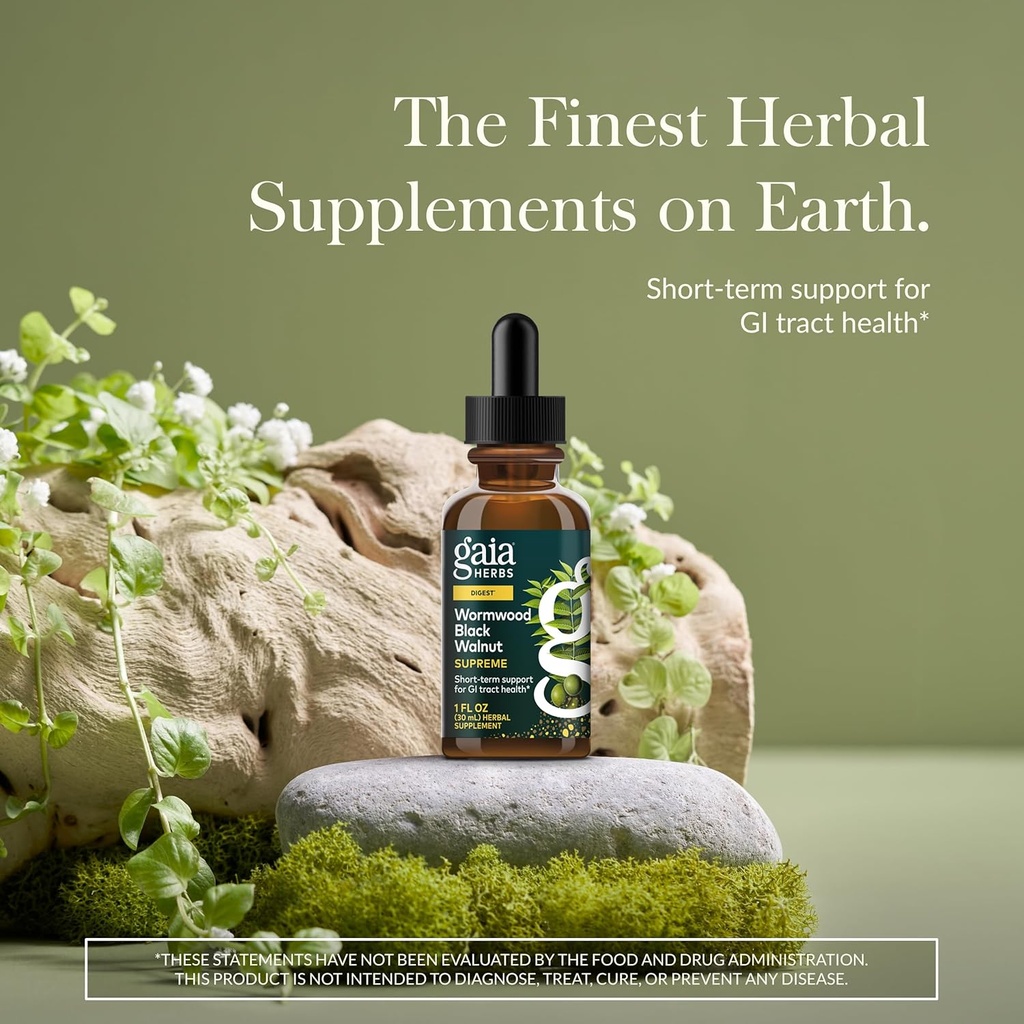 Gaia Herbs Wormwood Black Walnut Supreme 1 Fl Oz, Liquid Extract 3