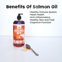 Nature's Diet Pet 32 oz Norwegian Salmon Oil Dogs & Cats - Natural Support for Joint Function Immune Heart Health Appetite Skin & Coat Omega 3 6 9 Liquid Food Topper EPA DHA Fatty Acids 6