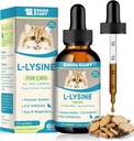 L-Lysine for Cats,Lysine Drops Immune Support Supplement,Sneezing,Cold,Allergy Relief,Runny Nose,Feline Respiratory,Natural Antibiotics for Cats with Colostrum,Taurine (Roast Chicken Flavor/2floz) 2