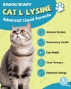 L-Lysine for Cats,Lysine Drops Immune Support Supplement,Sneezing,Cold,Allergy Relief,Runny Nose,Feline Respiratory,Natural Antibiotics for Cats with Colostrum,Taurine (Roast Chicken Flavor/2floz) 4