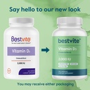 BESTVITE Vitamin D 2000 IU (240 Capsules) - No Stearates - Non GMO - Gluten Free 4
