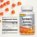 SOLARAY Turmeric Gummies w/Ginger | Healthy Heart & Inflammation Response Support | Vegan, Gluten Free | 30 Serv, 60 Ct 4