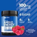 Optimum Nutrition Amino Energy - Pre Workout with Green Tea, BCAA, Amino Acids, Keto Friendly, Green Coffee Extract, Energy Powder - Wild Berry, 30 Servings (Packaging May Vary) 3