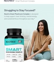 Nootrix Smart Mushrooms Complex Supplement | Supports Memory, Mental Focus, Cognitive Health & Energy | 27,000mg Organic Mushrooms | Lions Mane, Reishi, Cordyceps, Chaga & Turkey Tail | 240 Capsules 3