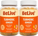 BeLive Turmeric Curcumin with Black Pepper & Ginger - 500 mg of Turmeric and Ginger Supplement for Immune Support, Healthy Skin, and Mobility - Tropical Flavor | 60 Count 2