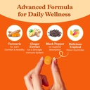 BeLive Turmeric Curcumin with Black Pepper & Ginger - 500 mg of Turmeric and Ginger Supplement for Immune Support, Healthy Skin, and Mobility - Tropical Flavor | 60 Count 5