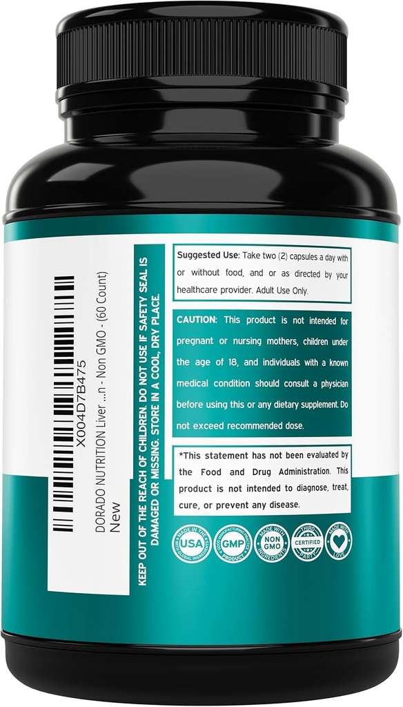 Liver Cleanse Detox & Repair 27 in 1 Formula - Milk Thistle, Dandelion Root, Turmeric, Artichoke Extract & More - Liver Detox Support Supplement - 3rd Party Tested, Vegan Safe & USA Made (60 Count) 4