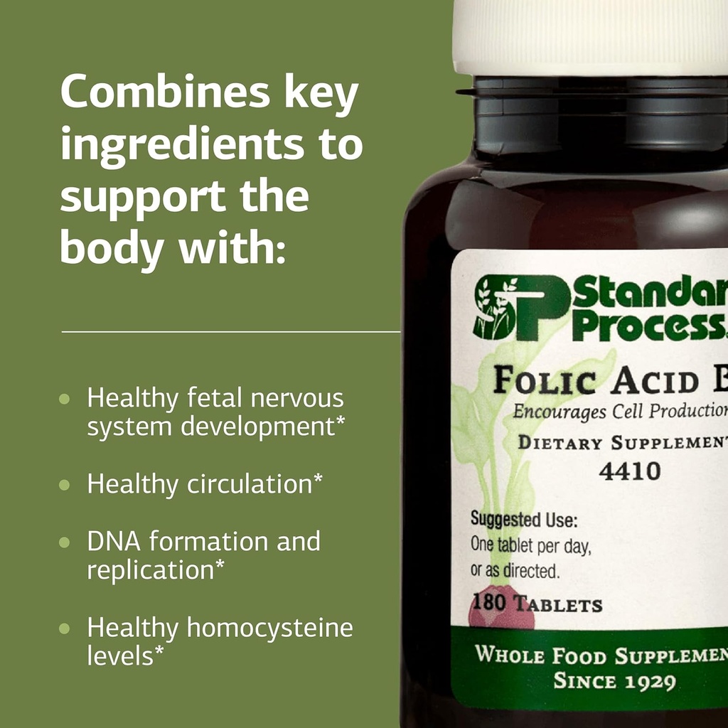 Standard Process Inc. Folic Acid B12-180 Tablets 5