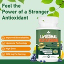 3250 MG Liposomal Glutathione Supplement,Reduced L-Glutathione with Resveratrol,Quercetin, Antioxidant Supplement for Immune System,Gluten Free & Non-GMO, 60 Capsules 5