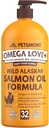 Petsmont Omega Love+ Wild Alaskan Salmon Oil for Dogs Formula 32 oz - Fish Omega Liquid Pump Cats Supports Joint Function Immune Heart Health Food Supplement Pets Natural EPA DHA Fatty Acids 2