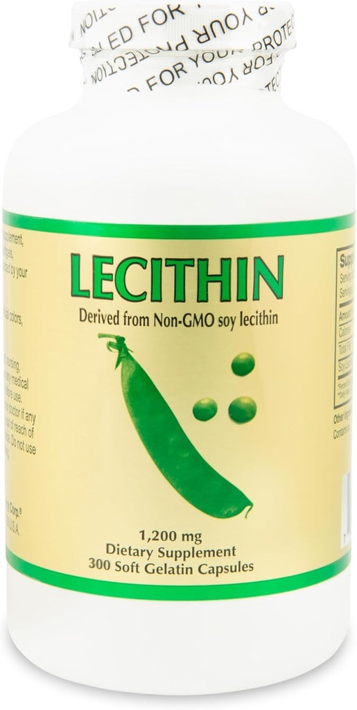 lecithin 300 Soft Galatin Capsules, 1200 Mg 2