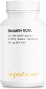 Supersmart - 90% Baicalin 500mg per Day (Scutellaria Baicalensis) - Chinese Skullcap Extract Supplement | Non-GMO & Gluten Free - 60 Vegetarian Capsules 2