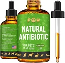 Dog Antibiotics for Infection, Coughs, UTIs, Allergies, Itching | Natural Antibiotics for Cats to Support Skin, Coat, & Digestion | for All Breeds & Ages | 2 oz 2