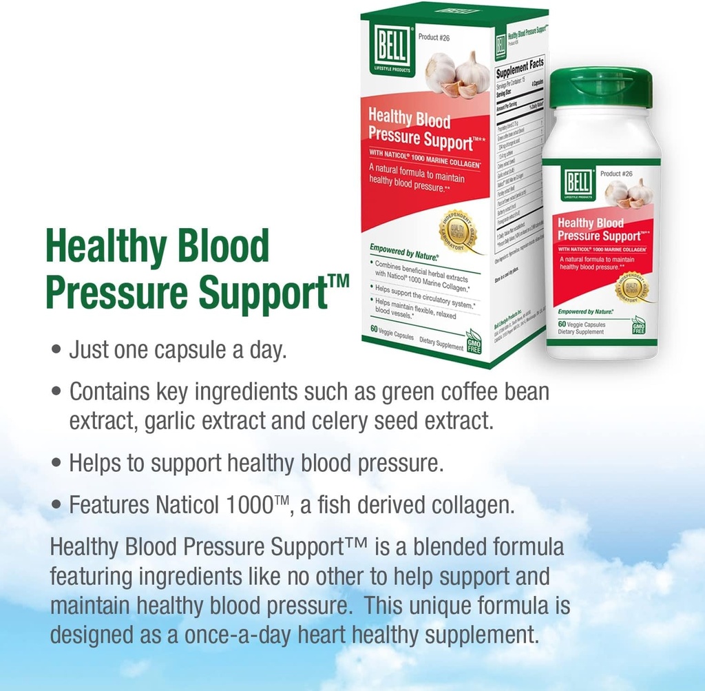 Bell Bundle – Healthy Blood Pressure Support, Stem Cell Supplements, & G-Out Uric Acid Cleanse – 25 Years Around The World, Sold Directly by The Manufacturer 3