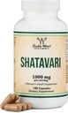 Organic Shatavari Capsules - 1,000mg Organic Shatavari Powder Per Serving (180 Capsules, 90 Day Supply) for Hormone Balance and Prolactin Production (Non-GMO, Gluten Free, Vegan Safe) by Double Wood 2