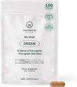 Adapt Naturals Organ Supplement, Bioavailable Grass Fed Beef Liver Capsules, Blend of Liver, Heart, Kidney, Pancreas & Spleen, Support Liver Cleanse Detox & Repair | Source of CoQ10-30 Days Supply 2
