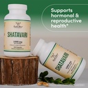 Organic Shatavari Capsules - 1,000mg Organic Shatavari Powder Per Serving (180 Capsules, 90 Day Supply) for Hormone Balance and Prolactin Production (Non-GMO, Gluten Free, Vegan Safe) by Double Wood 5
