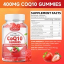 softbear CoQ10 Gummies 400mg Coenzyme Q10 Supplement for Adults, High Absorption coq10 Plus Omega-3, Magnesium, Vitamin B3 & Zinc for Cellular Energy & Antioxidant, Strawberry Flavor 60 Count 3