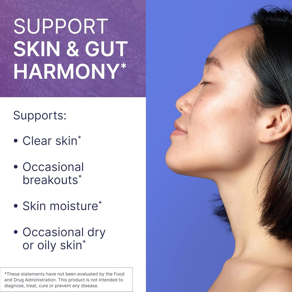 Microbiome Labs SereneSkin - Spore Based Probiotic Complex with Citrus Polyphenols for Skin Clarity & Gut Health Support - Daily Probiotic Skincare - Soothe The Gut-Skin Axis (60 Capsules) 4