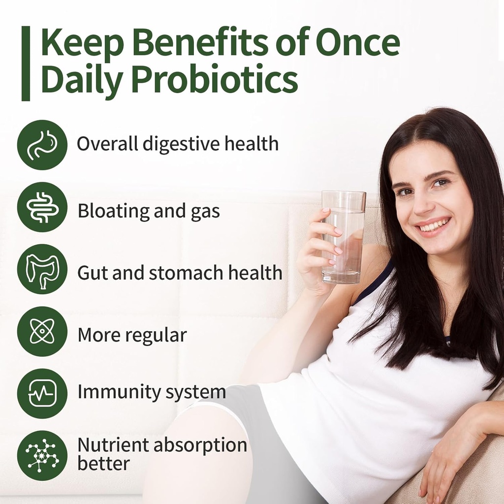 Probiotics for Women & Men, 200 Billion CFU 12 Strains with 3 Organic Prebiotics and Probiotics for Digestive Health Gut, Immune, Bloating & Gas, Energy, Overall Health, Shelf Stable - 2 Month Supply 4