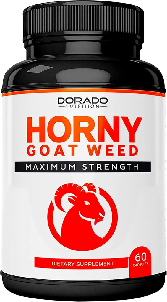 Horny Goat Weed (60 Count) Premium Hornygoatweed Maximum Strength AND Tongkat Ali For Men (120 Capsules) Longjack Tongkat Ali for Men's Health & Vitality Support - Vegan Safe & Made in USA 3