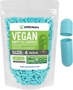 XPRS Nutra Size 4 Empty Capsules - 100 Count Small Empty Vegan Capsules - Vegetarian Pills DIY Vegetable Capsule Filling - Fillable Do-It-Yourself Veggie Pill Caps (Aqua) 2