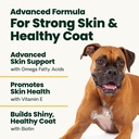 VetriScience Extra Strength Healthy Skin & Coat Chews, Omega Plus Supplement for Dogs, with Balanced Omega 3, 6, 9, Fish Oil and Biotin, Skin Health, Coat Growth and Shine, Duck, 40 Count 4
