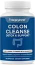 Happee Colon Cleanser & Detox for Weight Loss Support - 15 Day Colon Cleanse Pills & Gut Support Probiotics Men Women - Fast Natural Laxatives Constipation Relief 2