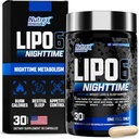 Nutrex Lipo 6 Nighttime Fat Burner | Melatonin Sleep Aid & Weight Loss Diet Pills for Men and Women | Night Time Metabolism Booster Appetite Suppressant | 30 Servings (1) 2