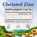 Vitalitown Chelated Zinc 50 mg, Zinc Picolinate & Gluconate, 60 Veggie Capsules, Well-Absorbed, Immune System, Healthy Skin & Development, Vegan, NO Gluten, Non-GMO 3