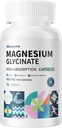 Magnesium Glycinate 400 MG per Serving 100% Chelated for High Absorption, Gentle On Stomach, Non-GMO, 90 Vegetarian Capsules 2