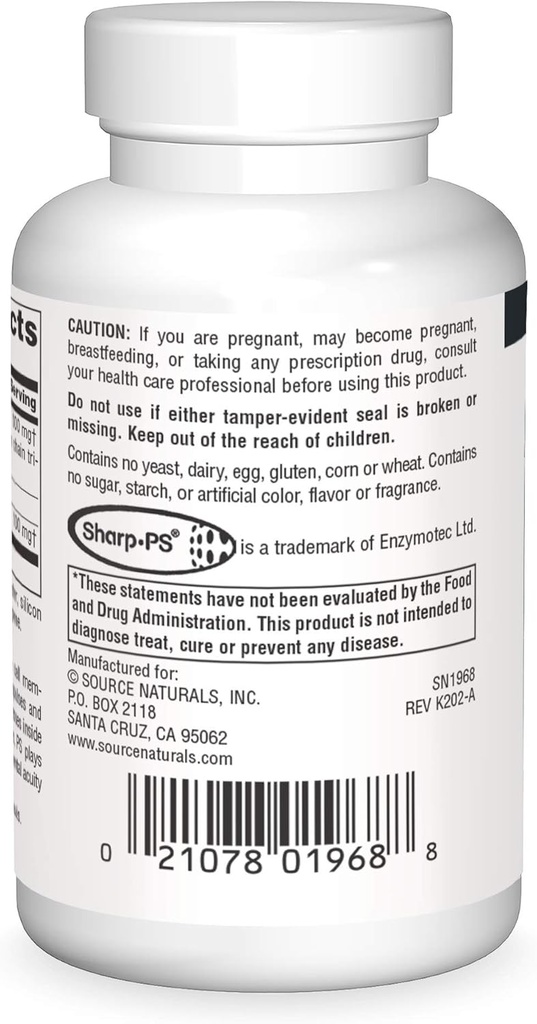 Source Naturals Phosphatidyl Serine Matrix 500mg - 60 Softgels 3