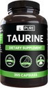 Pure Original Ingredients Taurine (365 Capsules) No Magnesium Or Rice Fillers, Always Pure, Lab Verified 2