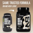NutraBio 100% Whey Protein Isolate Protein Powder, 25g Protein with Complete Amino Acid Profile, Non-GMO, Soy & Gluten Free, Low Carb, Low Calorie Whey Protein Powder, Raw Unflavored, 2 Lbs 3
