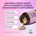 Bundle of G-Curve Breast and Butt Enhancer Pills May Support Voluptuous Curves and Turmeric Gummies for Adults Peach Flavor - Extra Strength Joint Support Gummies with Turmeric Curcumin 5