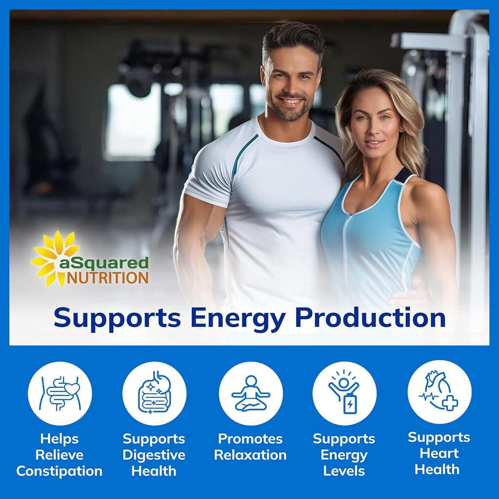 aSquared Nutrition Magnesium Citrate 833mg Supplement - 200 Capsules - Max Strength Vegan Mag Citrate Powder Pills to Support Pure Function of Muscles, Heart & Bones - Helps Increase Energy 6