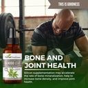 Bamboo Extract for Hair Growth - 70% Natural Silica - Vegan Collagen Superfood, Dietary Fiber for Hair, Skin, Nail & Joint Health -12(1oz) btls - Herbal Goodness 5