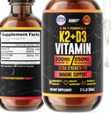 Vitamin D3 K2 Drops – Liquid Vitamins for Women, Men & Teen - Bone Strength Supplements - D3 K2 Mt Vitamins for Immune Support & Heart Health - Vitamin D3 10000 Iu Liquid K2 Drops – 2 oz 2