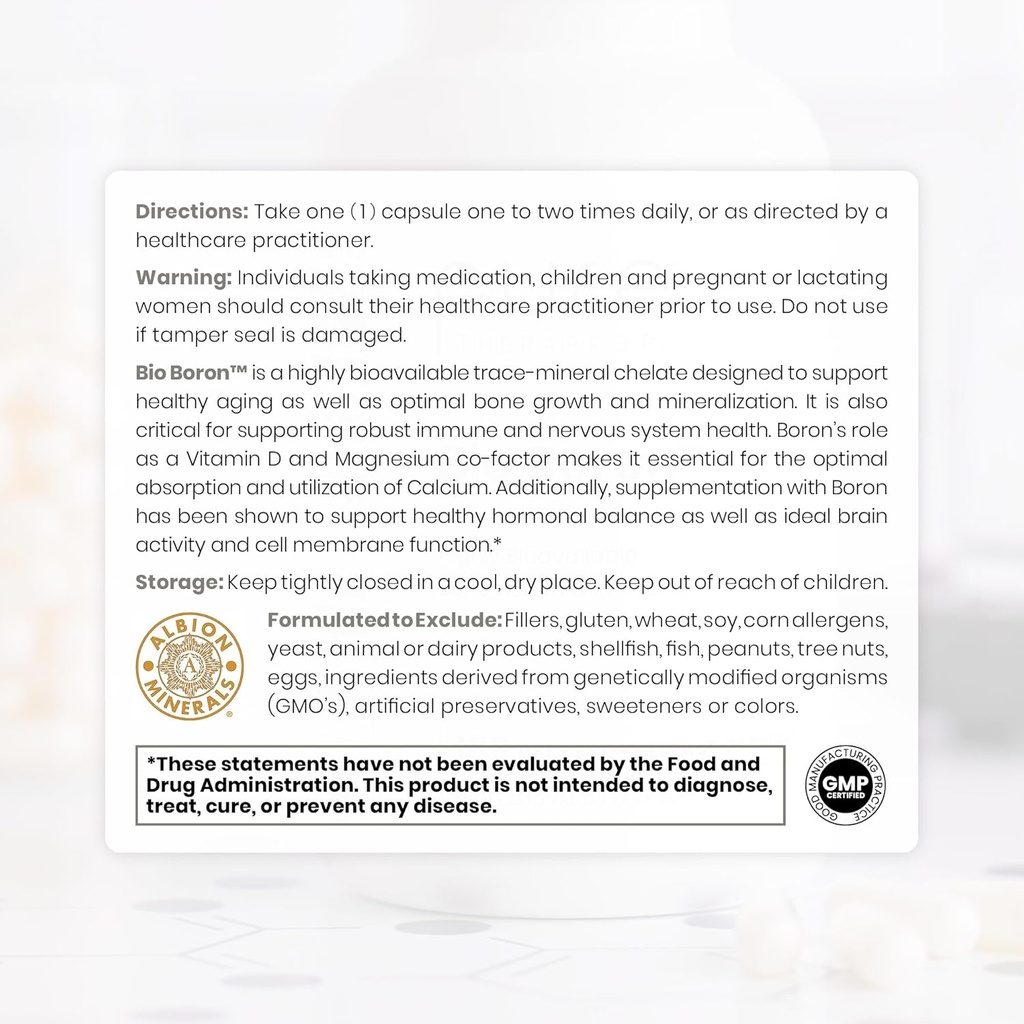 Pure TheraPro Rx Bio Boron 10mg, 3 Months Supply - Bororganic Glycine Boron for Men & Women - Premium Formula for Bone Health, Joint Flexibility, Cardiovascular Function & Immunity Support 4