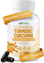 Turmeric Supplement 2275mg, 95% Curcumin, Liposomal Curcumin for Best Absorption, Curcumin Supplement for Joint Support, Bottled in USA - 60 Softgels 2