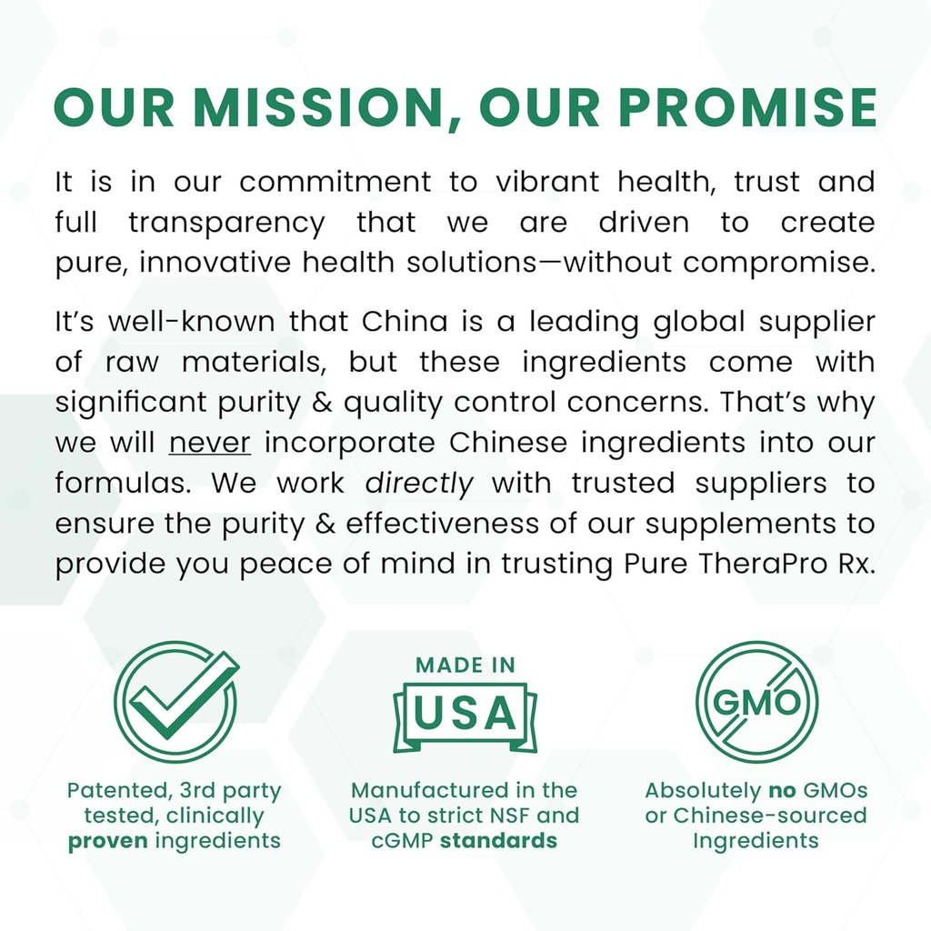 Pure TheraPro Rx Bio Boron 10mg, 3 Months Supply - Bororganic Glycine Boron for Men & Women - Premium Formula for Bone Health, Joint Flexibility, Cardiovascular Function & Immunity Support 6