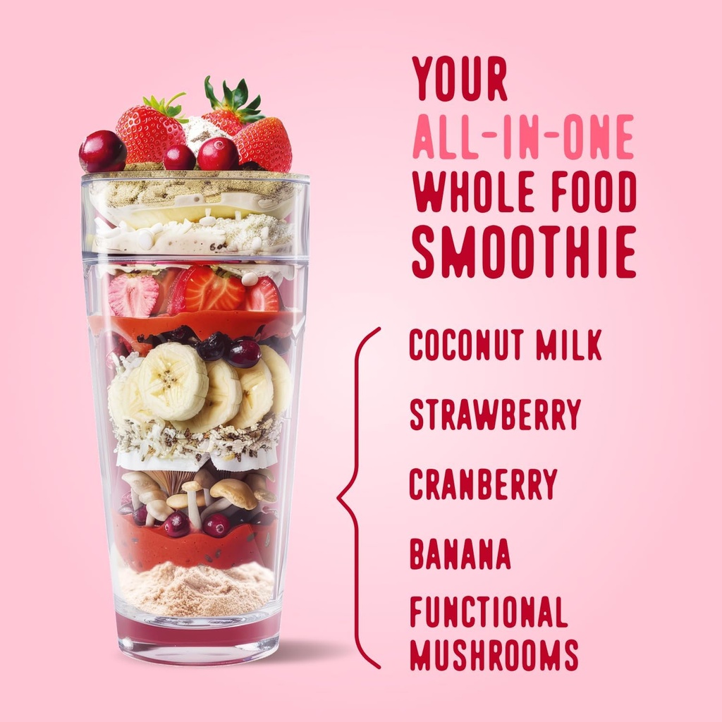 FlavCity Grass Fed Whey Protein Powder - Berries & Cream - 25g Protein & 10g Collagen - Made with Organic Strawberries & Coconut Milk - Gluten Free & No Added Sugars (20 Servings) 4